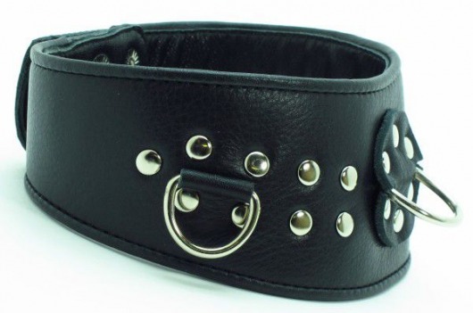 Кожаный ошейник для эротических игр - БДСМ Арсенал - купить с доставкой в Калуге
