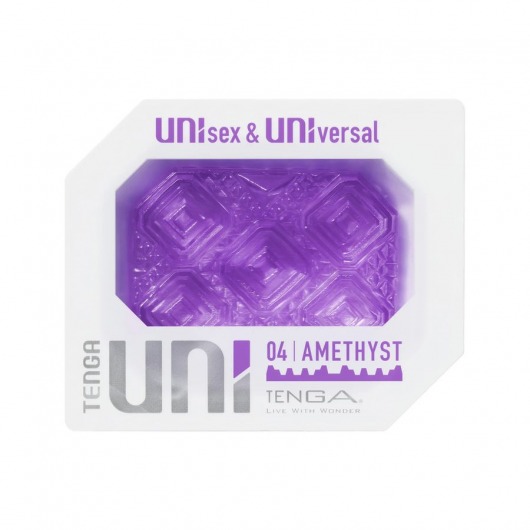 Фиолетовый мастурбатор-стимулятор Tenga Uni Amethyst - Tenga - в Калуге купить с доставкой