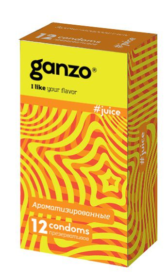 Ароматизированные презервативы Ganzo Juice - 12 шт. - Ganzo - купить с доставкой в Калуге