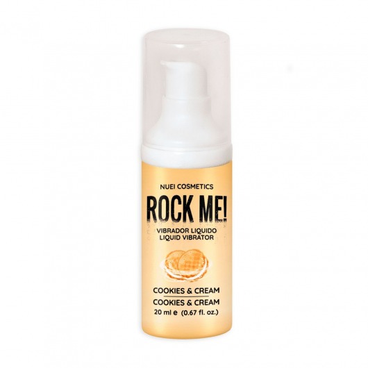 Жидкий вибратор Nuei Rock Me! с ароматом печенья и сливок - 20 мл. - Nuei cosmetics - купить с доставкой в Калуге