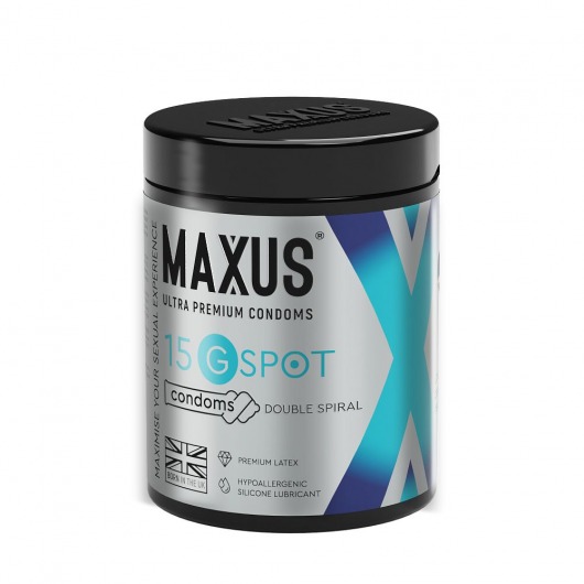 Гладкие презервативы Maxus G spot с двойной спиралью - 15 шт. - Maxus - купить с доставкой в Калуге