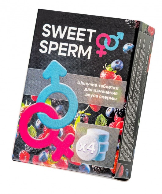 Шипучие таблетки для мужчин Sweet Sperm для изменения вкуса спермы (4 шт. по 0,5 гр.) - Капиталпродукт - купить с доставкой в Калуге