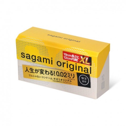 Презервативы увеличенного размера Sagami Original 0.02 XL-size - 12 шт. - Sagami - купить с доставкой в Калуге