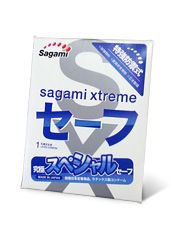 Презерватив Sagami Xtreme Ultrasafe с двойным количеством смазки - 1 шт. - Sagami - купить с доставкой в Калуге