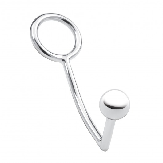 Кольцо на пенис с анальным стимулятором Stainless Steel Anal Hook   Cock Ring - BlueLine - в Калуге купить с доставкой