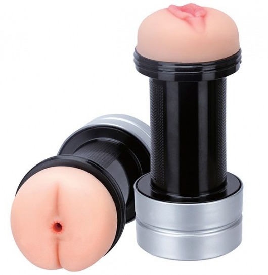 Мастурбатор 2-в-1 REALSTUFF 2 IN 1 HUMMER ANUS   VAGINA: вагина и анус - Dream Toys - в Калуге купить с доставкой