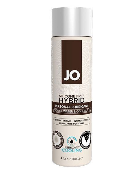 Водно-масляный лубрикант с охлаждающим эффектом JO Silicon free Hybrid Lubricant COOLING - 120 мл. - System JO - купить с доставкой в Калуге