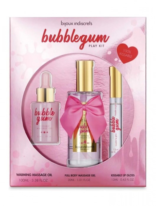 Набор средств для массажа и ласк Bubblegum Play Kit - Bijoux Indiscrets - купить с доставкой в Калуге