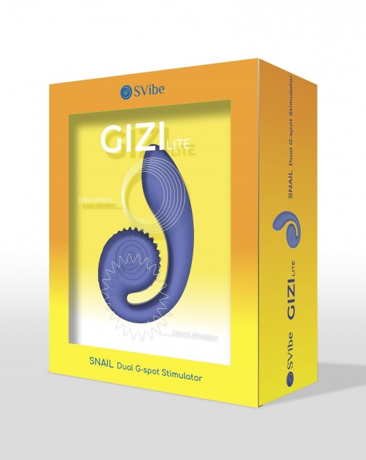 Синий инновационный вибратор SVibe Gizi Lite - SVibe