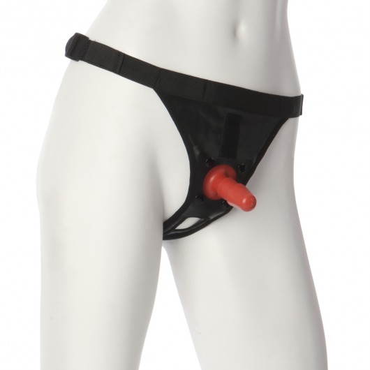 Трусики со штырьком для фиксации насадок Ultra Harness with Plug - Doc Johnson - купить с доставкой в Калуге