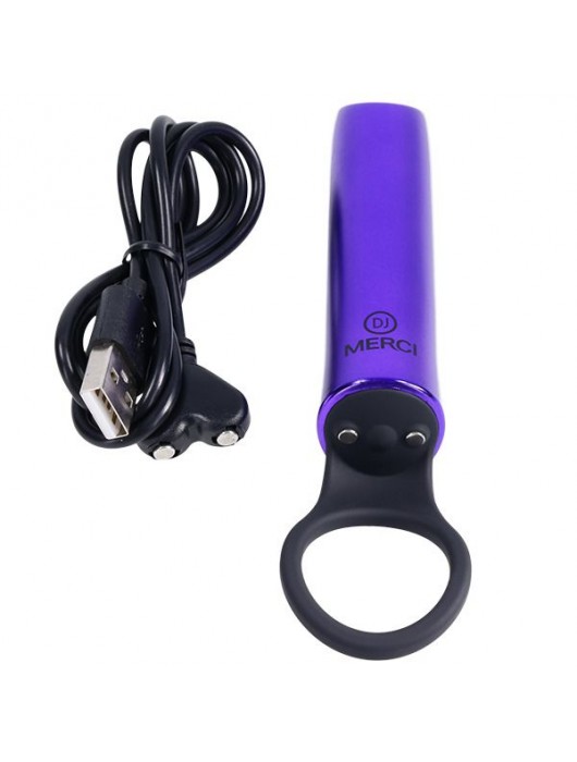 Мини-вибратор Merci Power Play со скошенным кончиком - 13,3 см. - Doc Johnson