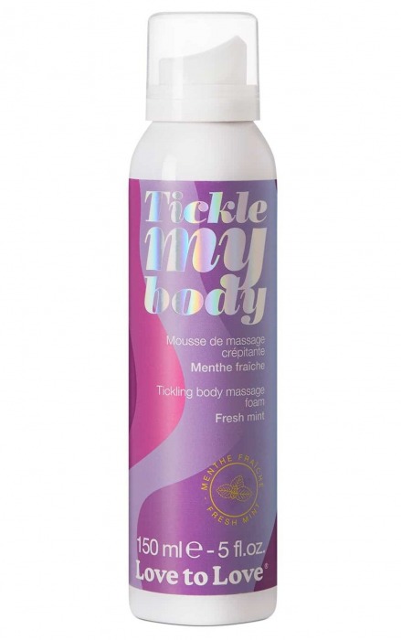 Массажная хрустящая пенка Tickle My Body Fresh Mint с ароматом мяты - 150 мл. - Love to Love - купить с доставкой в Калуге