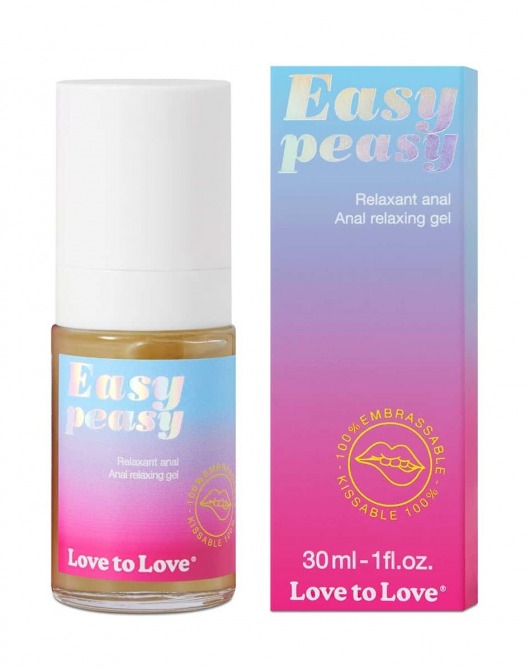 Анальный расслабляющий гель Easy Peasy - 30 мл. - Love to Love - купить с доставкой в Калуге