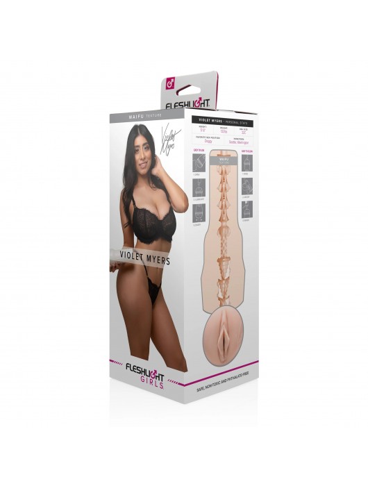 Мастурбатор-вагина Fleshlight Girls - Violet Myers Waifu - Fleshlight - в Калуге купить с доставкой