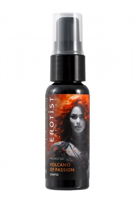 Гель с эффектом вибрации Volcano Of Passion со вкусом винограда - 25 мл. - Erotist Lubricants - купить с доставкой в Калуге