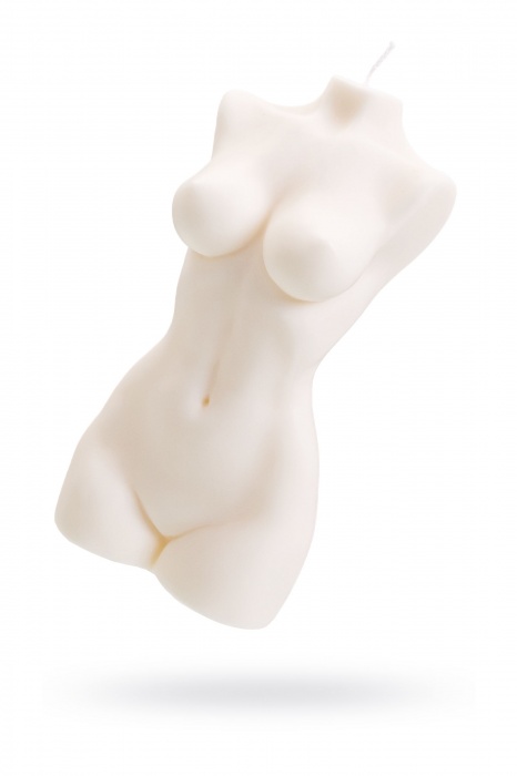 Белая интерьерная свеча в форме женского торса - 850 гр. - Pecado - купить с доставкой в Калуге
