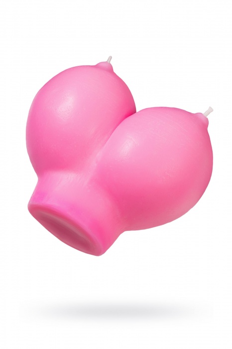 Розовая свеча «Сиськи» - 150 гр. - Pecado - купить с доставкой в Калуге