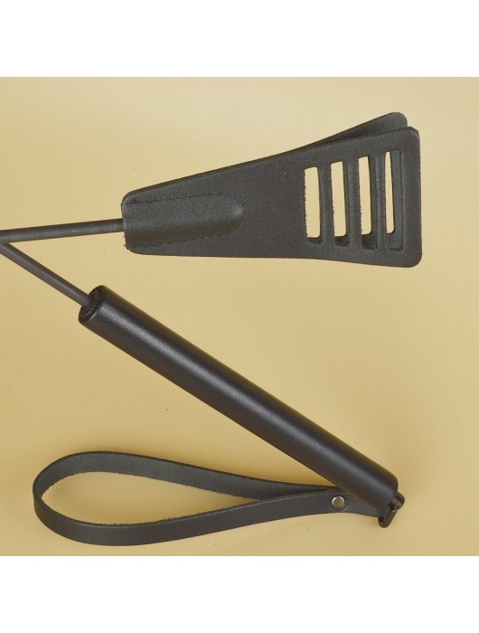 Черный кожаный стек «Сириус» - 60 см. - Sitabella - купить с доставкой в Калуге