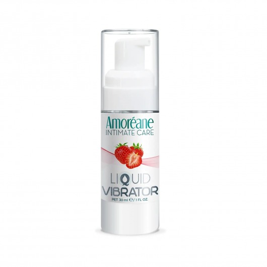 Жидкий вибратор со вкусом клубники Amoreane Strawberry - 30 мл. - Amoreane - купить с доставкой в Калуге