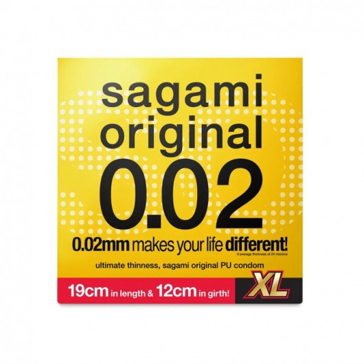 Презерватив увеличенного размера Sagami Original 0.02 XL-size - 1 шт. - Sagami - купить с доставкой в Калуге
