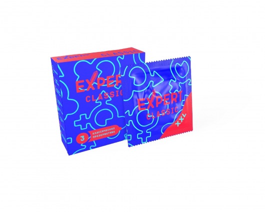 Презервативы увеличенного размера Expert Classic XXL - 3 шт. - Expert - купить с доставкой в Калуге