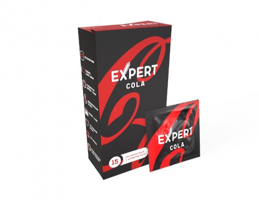 Презервативы с ароматом колы Expert Cola - 15 шт. - Expert - купить с доставкой в Калуге