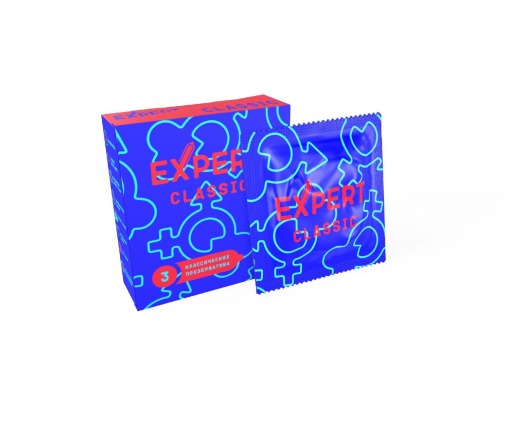 Классические презервативы Expert Classic - 3 шт. - Expert - купить с доставкой в Калуге