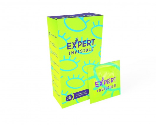 Ультратонкие презервативы Expert Invisible - 15 шт. - Expert - купить с доставкой в Калуге