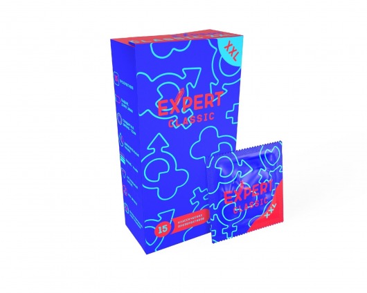 Презервативы увеличенного размера Expert Classic XXL - 15 шт. - Expert - купить с доставкой в Калуге