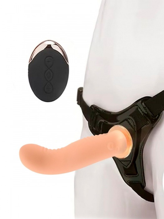 Женский вибрострапон со съемной насадкой и пультом ДУ - Erokay - купить с доставкой в Калуге