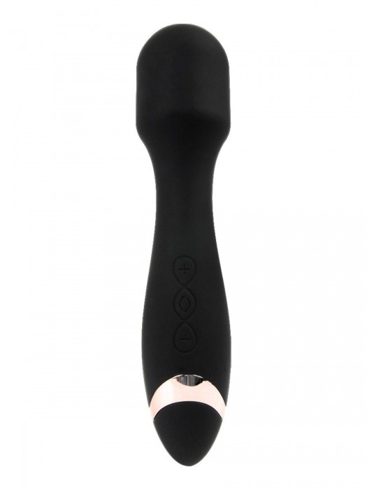 Черный силиконовый wand-вибратор - 18,5 см. - Erokay