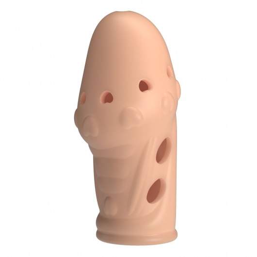 Телесная насадка на пенис Booker - 8 см. - Baile - в Калуге купить с доставкой