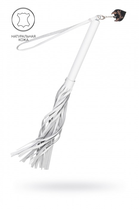 Белая кожаная плеть - 50 см. - Pecado - купить с доставкой в Калуге