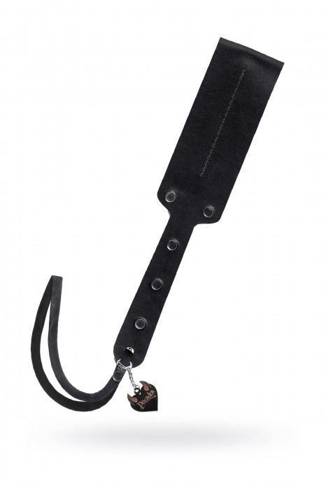 Черный кожаный пэддл - 32 см. - Pecado - купить с доставкой в Калуге