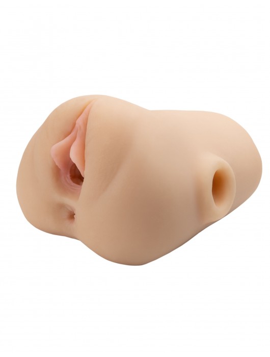 Телесный мастурбатор с вибрацией Double Pounder Vibrating Squeeze Stroker - Pipedream - в Калуге купить с доставкой