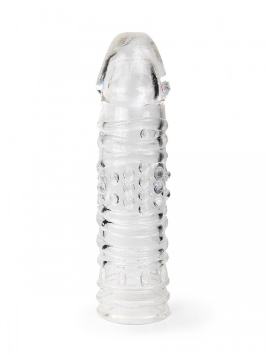 Прозрачная закрытая насадка на пенис - 17 см. - Sex Expert - в Калуге купить с доставкой