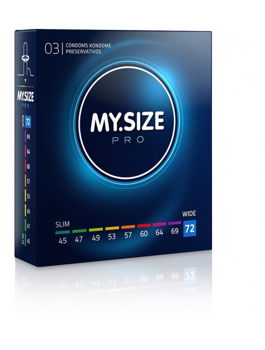 Презервативы MY.SIZE размер 72 - 3 шт. - My.Size - купить с доставкой в Калуге