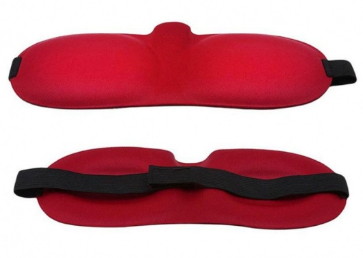 Красная глухая маска на резинке - Sitabella - купить с доставкой в Калуге