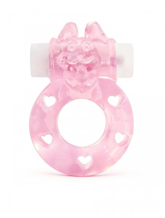 Розовое эрекционное виброкольцо в форме зайчика - 1137 - в Калуге купить с доставкой