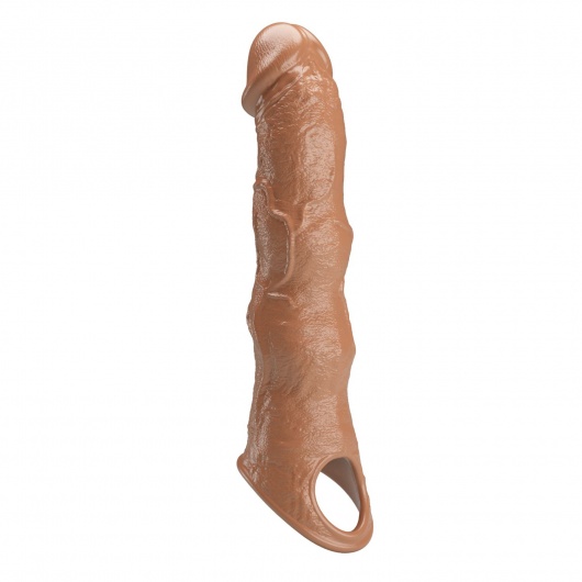 Карамельный фаллоудлинитель с 3 вставками - 28 см. - Baile - в Калуге купить с доставкой