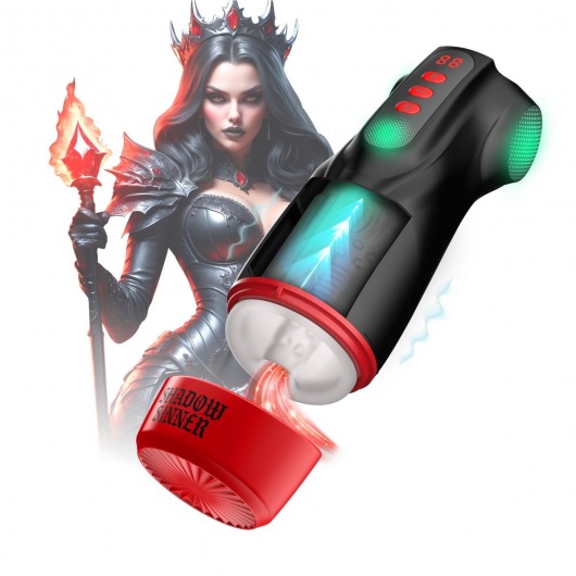 Интерактивный мастурбатор Raven с вакуумом, вибрацией и подсветкой - Shots Media BV - в Калуге купить с доставкой