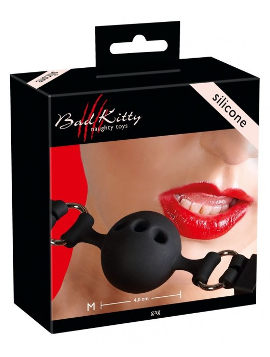 Средний силиконовый кляп-шар на регулируемых ремешках - Orion - купить с доставкой в Калуге