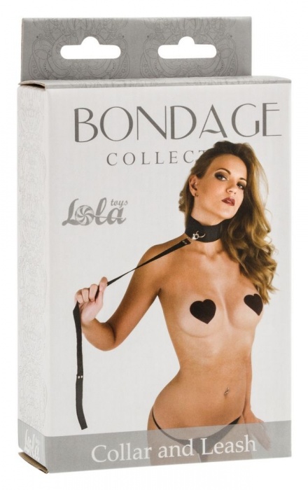 Ошейник Bondage Collection Collar and Leash One Size - Lola Games - купить с доставкой в Калуге