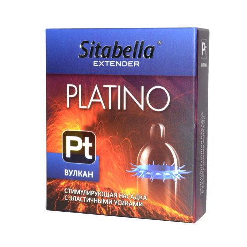 Стимулирующая насадка с усиками Platino  Вулкан - Sitabella - купить с доставкой в Калуге