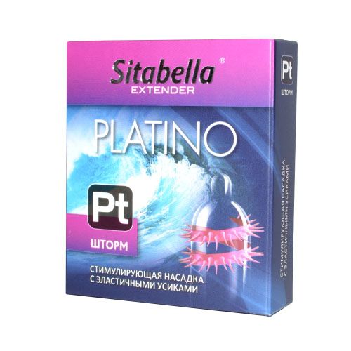 Стимулирующая насадка со спиралью из усиков Platino  Шторм - Sitabella - купить с доставкой в Калуге