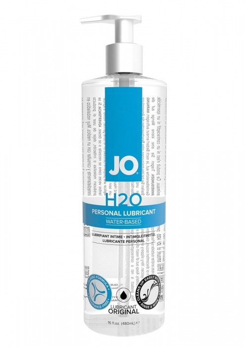 Лубрикант на водной основе JO Personal Lubricant H2O с дозатором - 480 мл. - System JO - купить с доставкой в Калуге