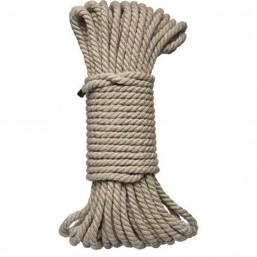 Бондажная пеньковая верёвка Kink Bind   Tie Hemp Bondage Rope 50 Ft - 15 м. - Doc Johnson - купить с доставкой в Калуге