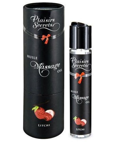 Массажное масло с ароматом личи Huile de Massage Gourmande Litchi - 59 мл. - Plaisir Secret - купить с доставкой в Калуге