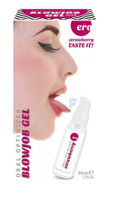 Увлажняющий гель для орального секса с ароматом клубники - 50 мл. - Ero - купить с доставкой в Калуге