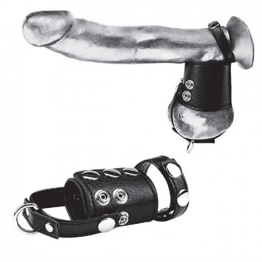 Кольцо на член и мошонку Cock Ring With 2  Ball Stretcher And Optional Weight Ring - BlueLine - в Калуге купить с доставкой